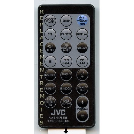 JVC RMSNXPS3BE Audio Remote Control