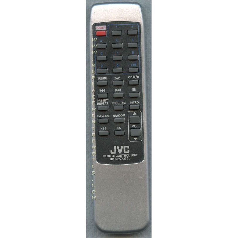 JVC RMSPCX270J Audio Remote Control