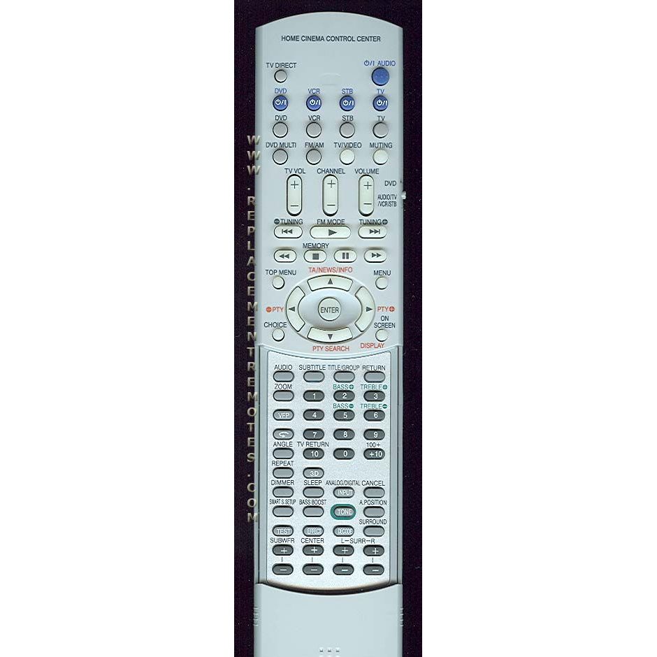 JVC RMSQPES1R Receiver Remote Control