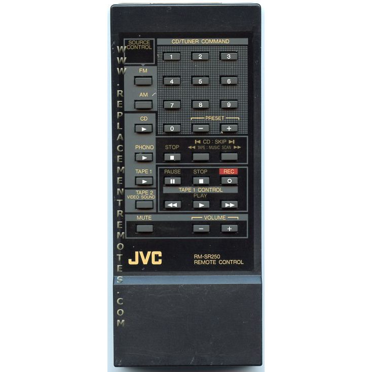 JVC RMSR250 Audio Remote Control