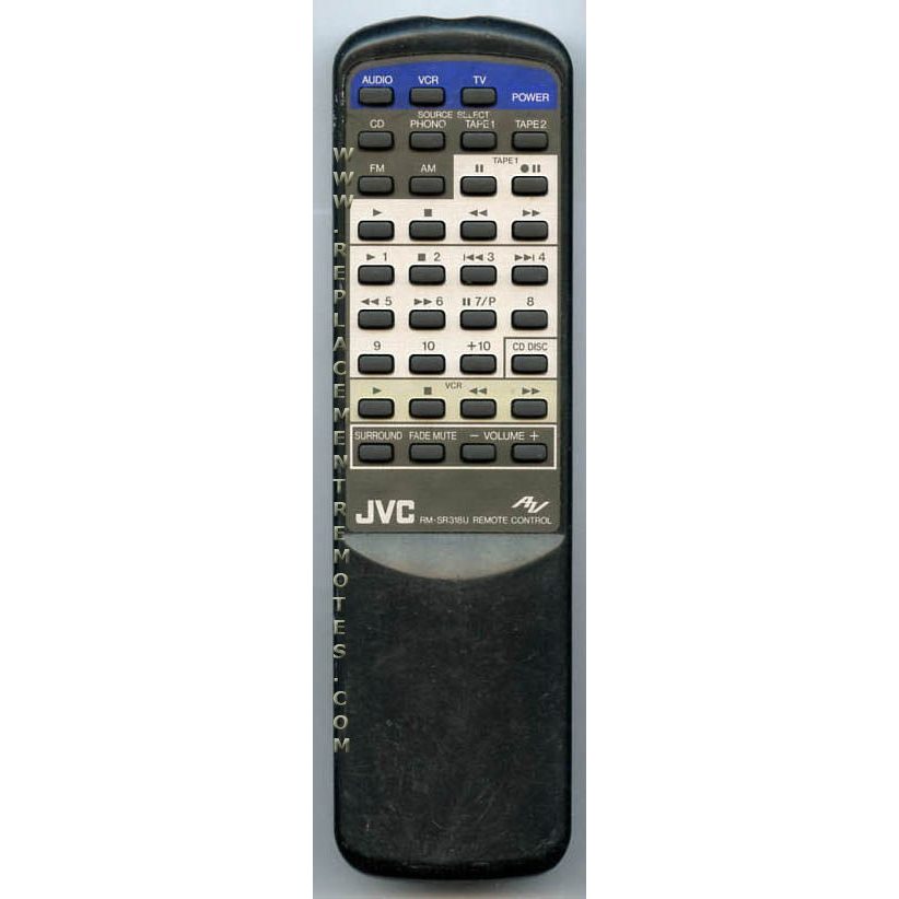 JVC RMSR318U Audio Remote Control