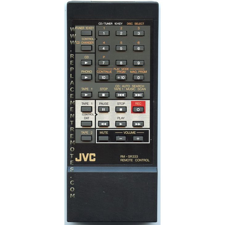 JVC RMSR333 Audio Remote Control