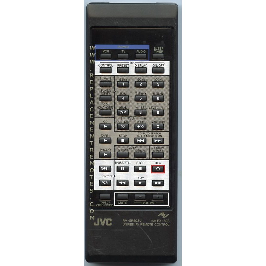 JVC RMSR503U Audio Remote Control