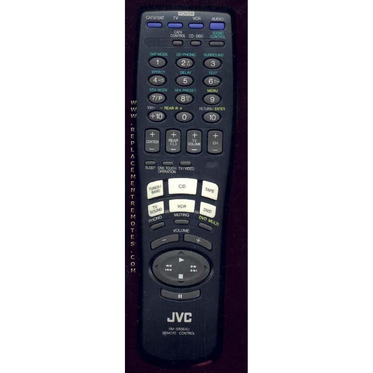 JVC RMSR664U Audio Remote Control