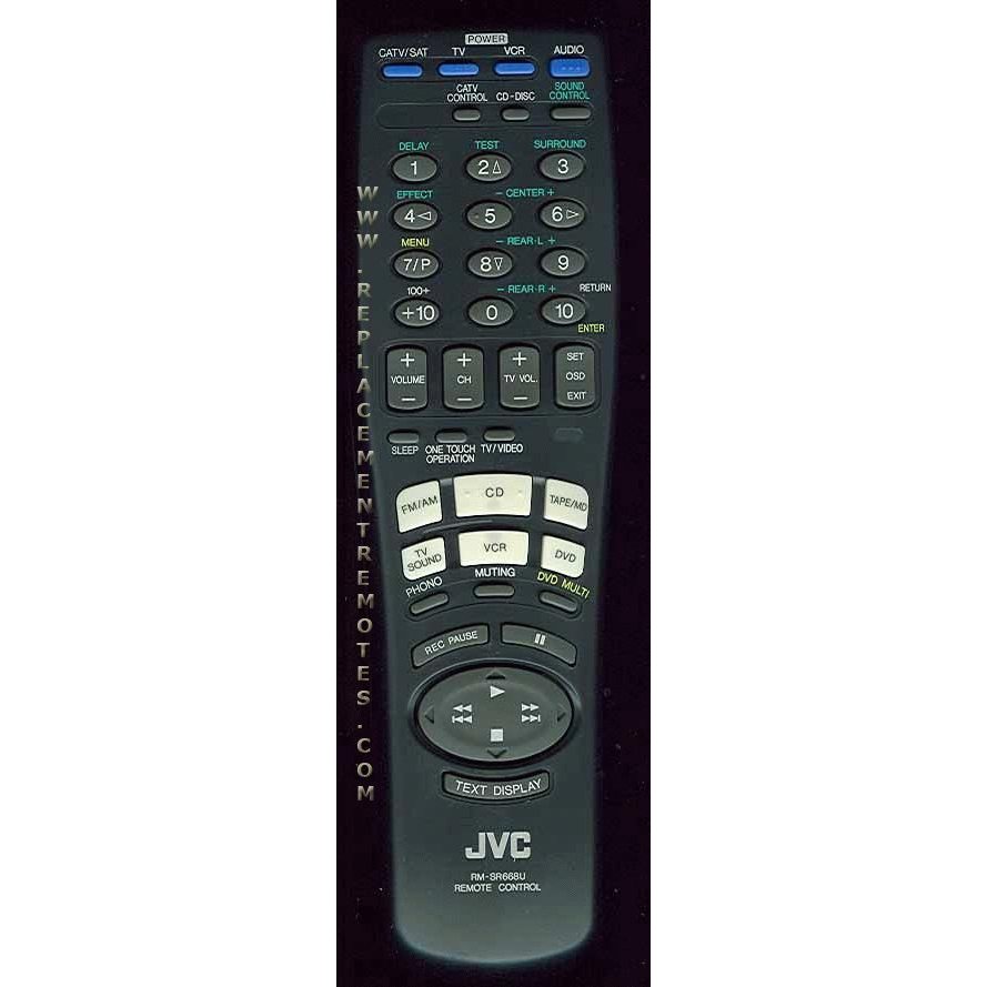 JVC RMSR668U Receiver Remote Control