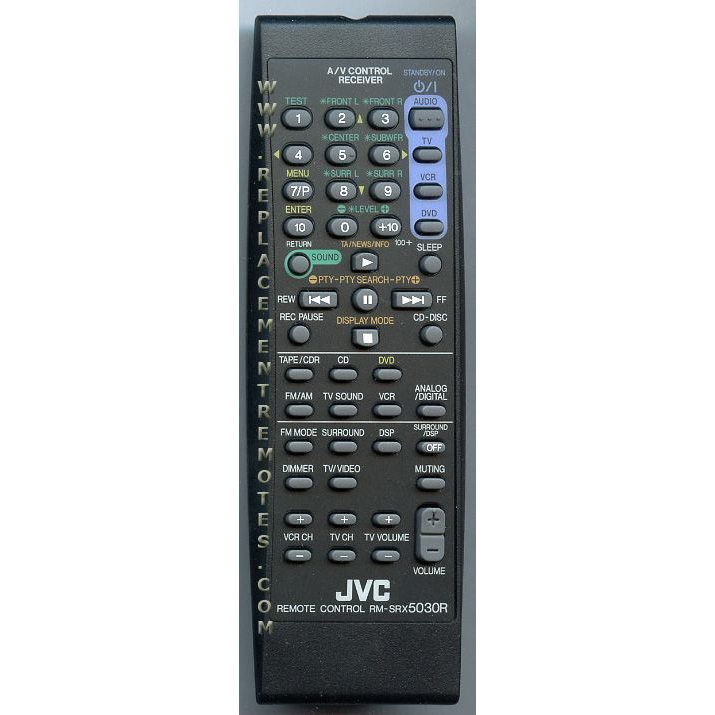 JVC RMSRX5030R Receiver Remote Control