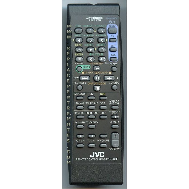 JVC RMSRX5040R Receiver Remote Control