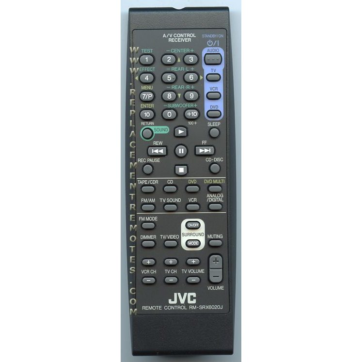 JVC RMSRX6020J Receiver Remote Control