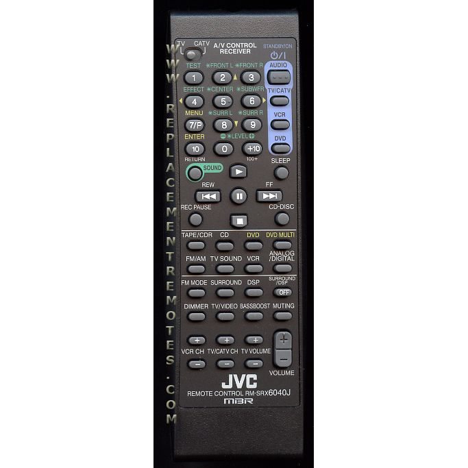 JVC RMSRX6040J Receiver Remote Control