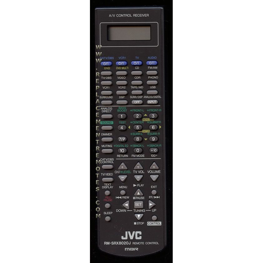 JVC RMSRX8020J Receiver Remote Control