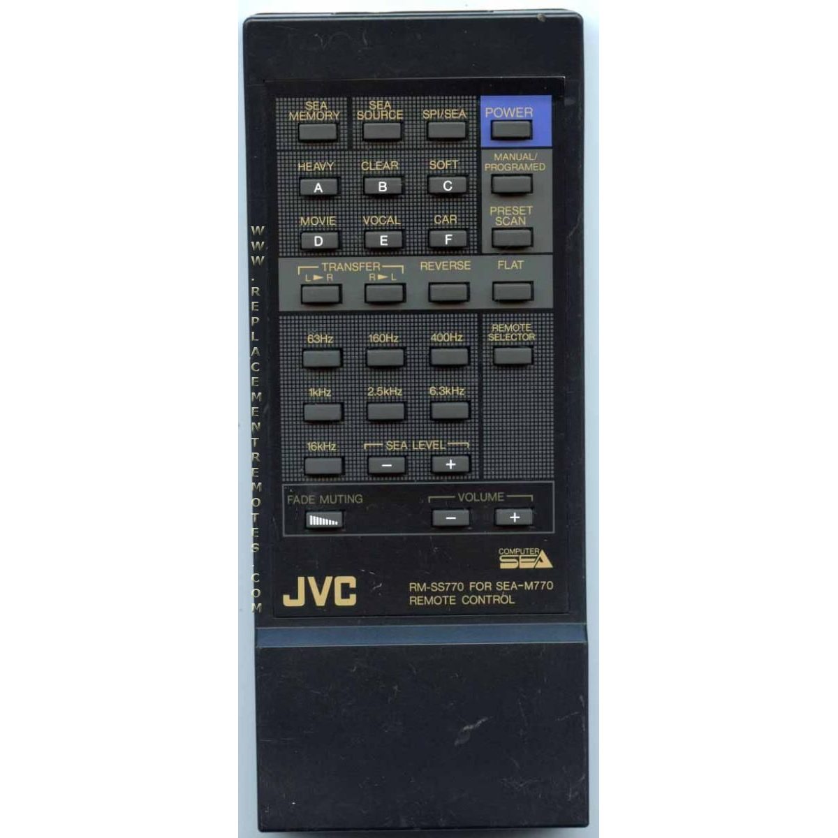 JVC RMSS770 Audio Remote Control