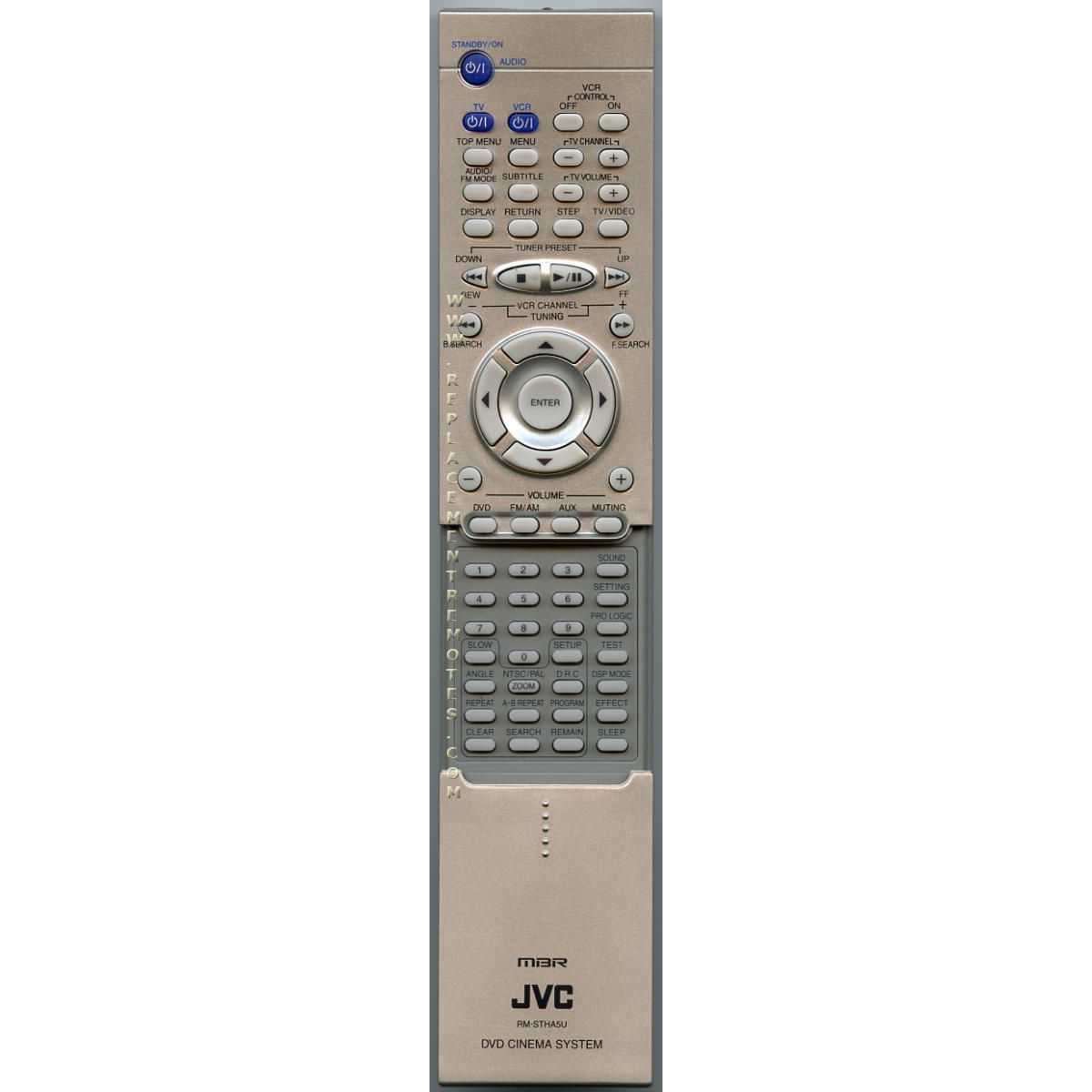 JVC RMSTHA5U Receiver Remote Control