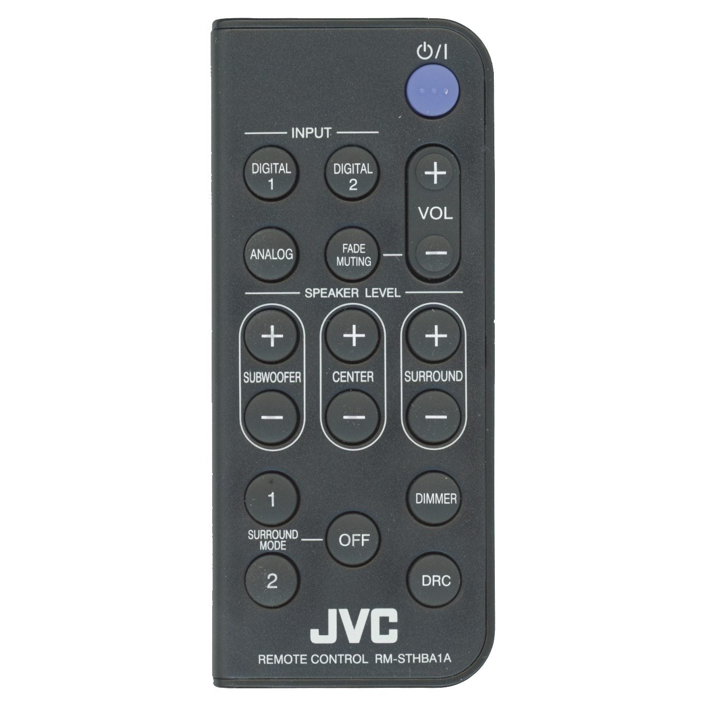 JVC RMSTHBA1A Sound Bar Remote Control