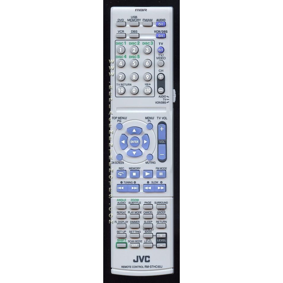 JVC RMSTHC60U Home Theater Remote Control