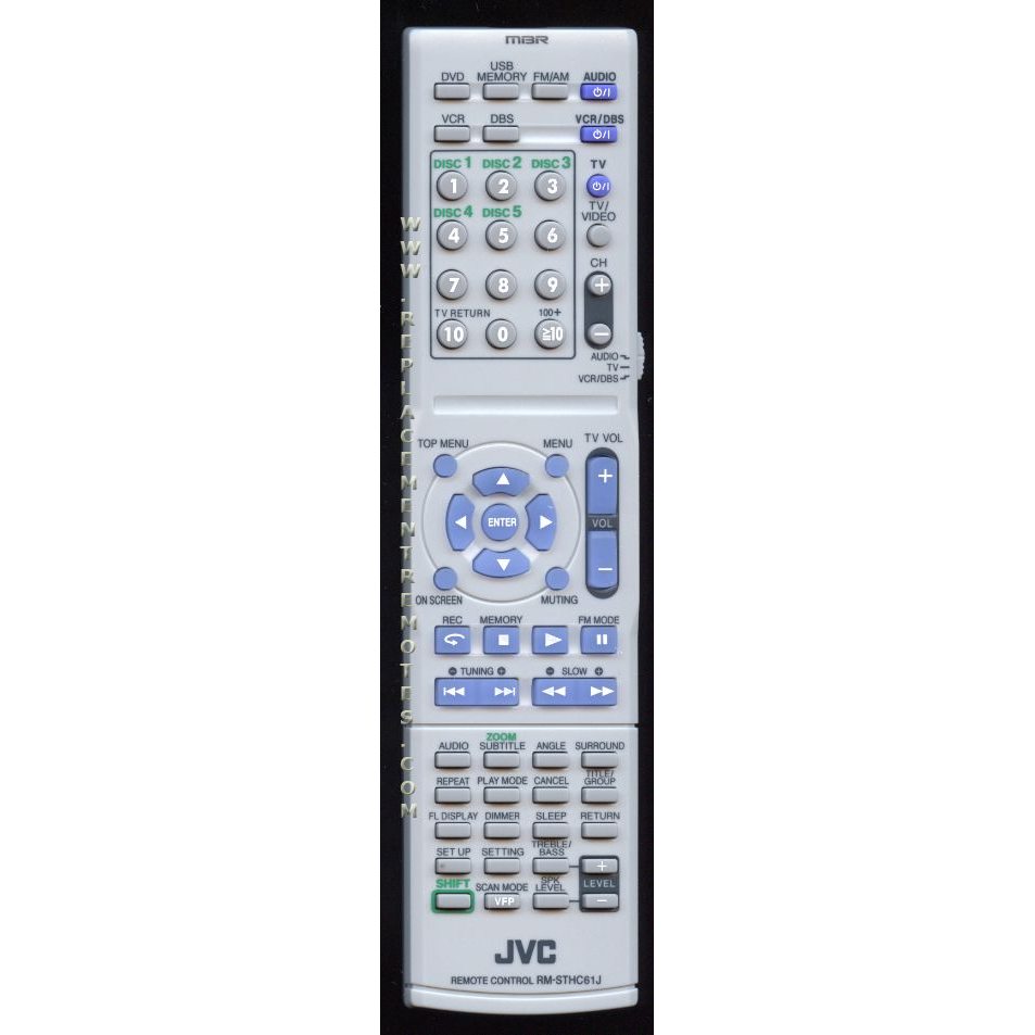 JVC RMSTHC61J Audio Remote Control