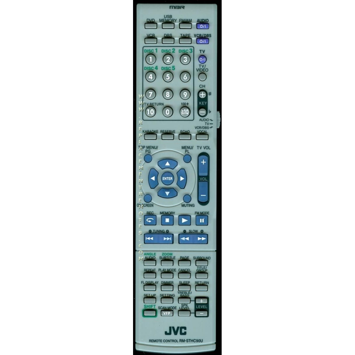 JVC RMSTHC90U Home Theater Remote Control