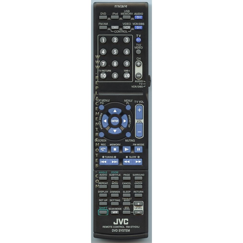 JVC RMSTHD5J Receiver Remote Control