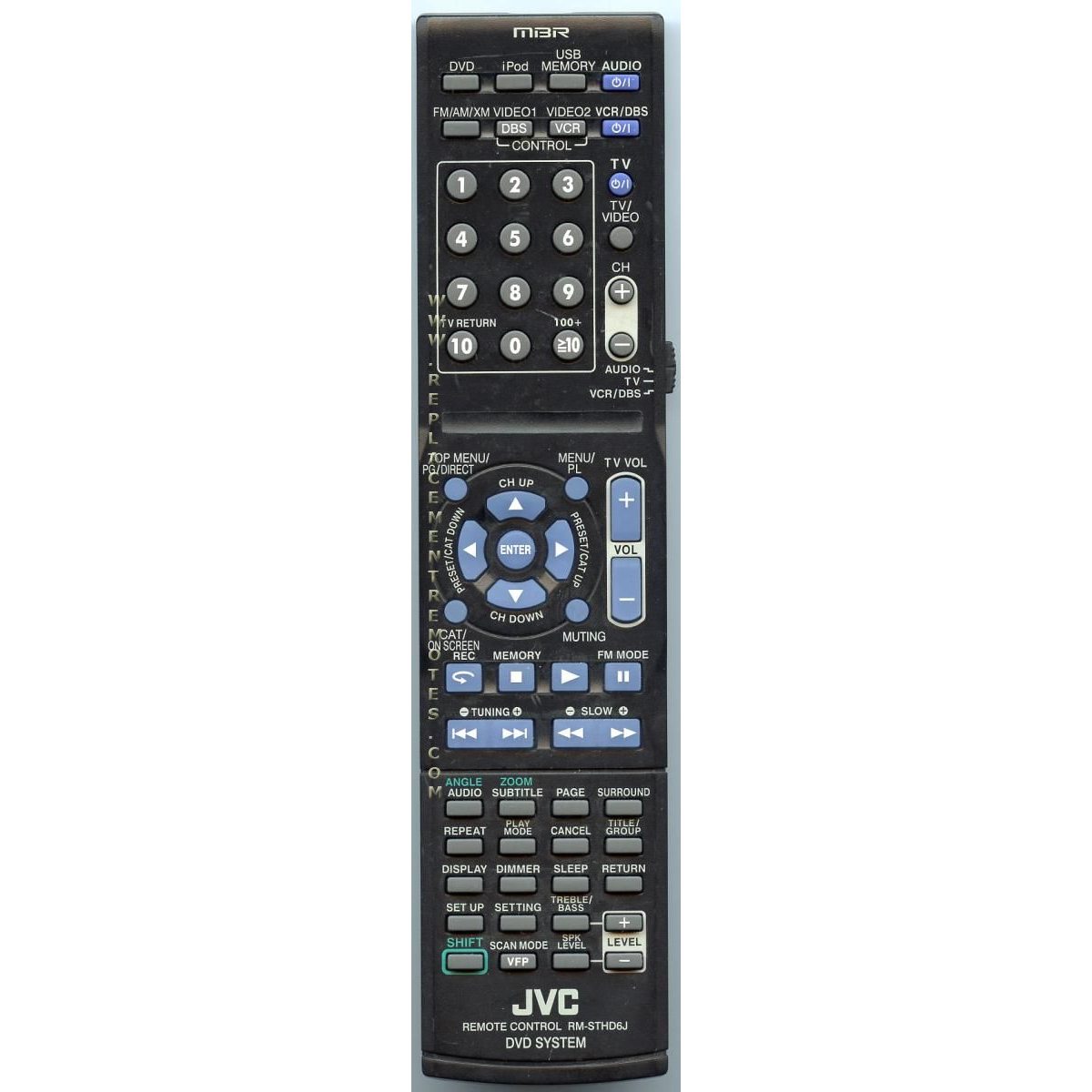 JVC rmsthd6j Receiver Remote Control