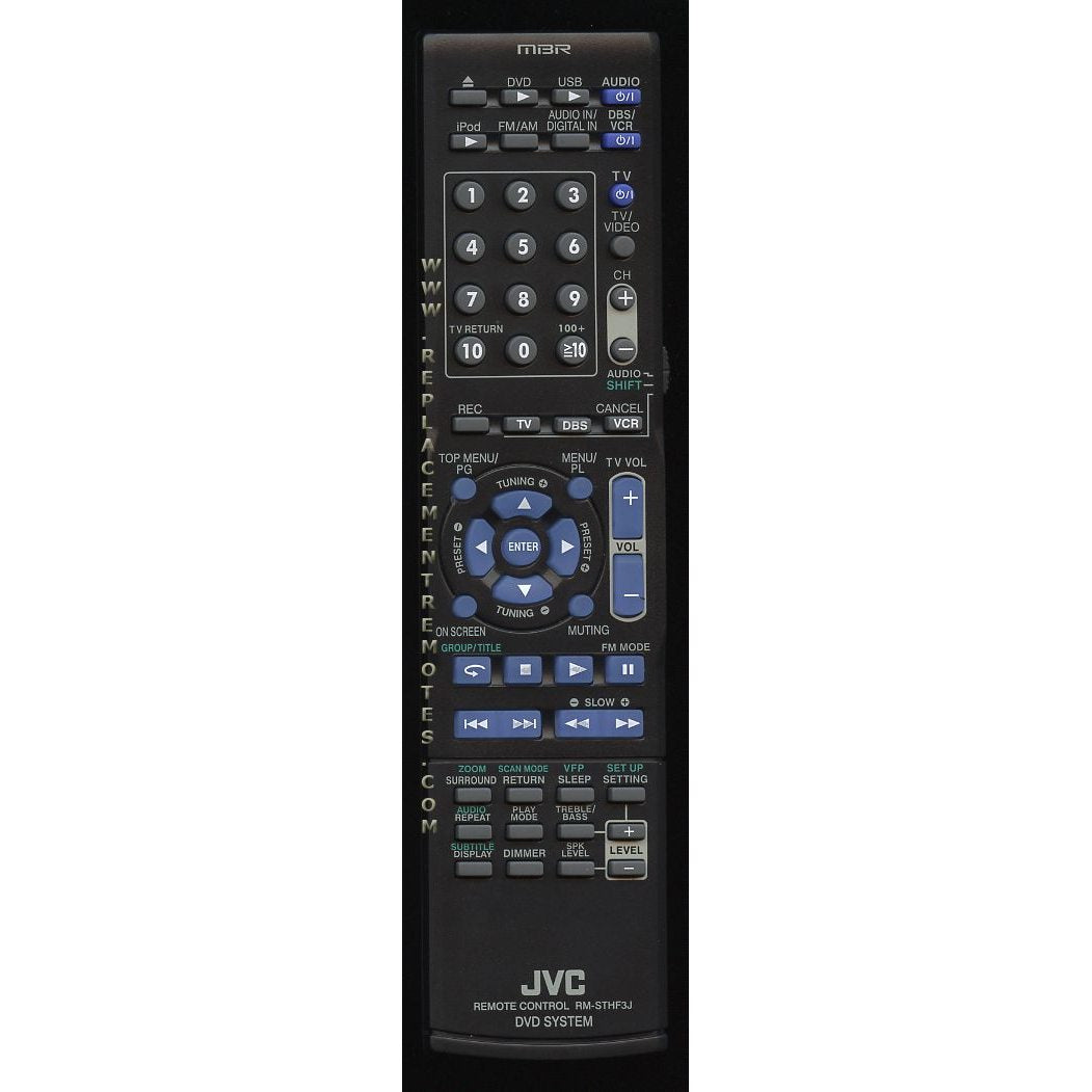 JVC RMSTHF3J DVD Remote Control