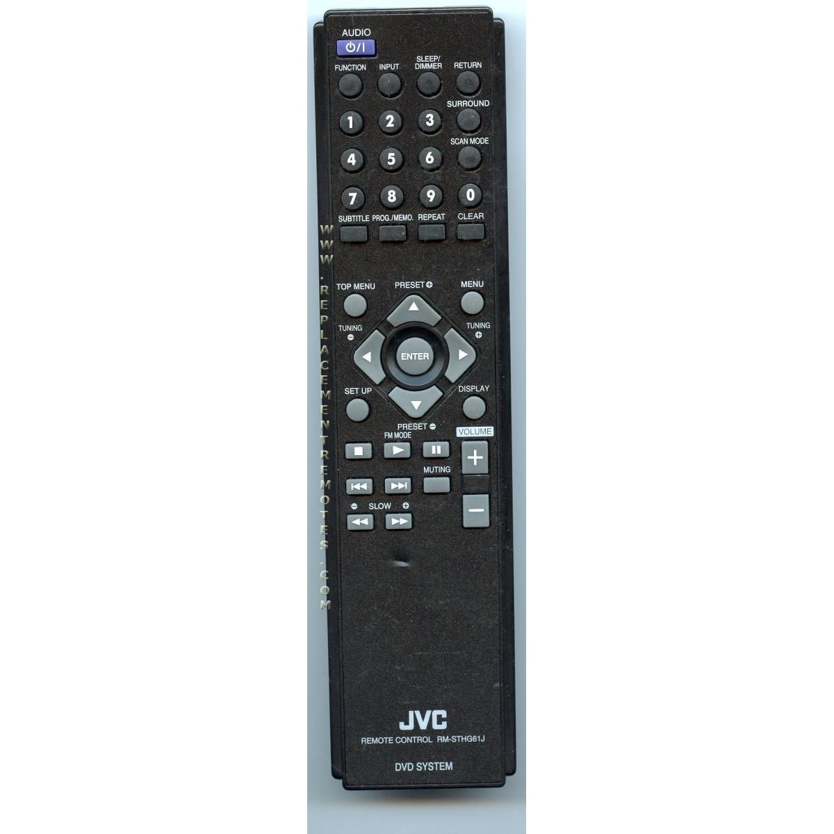 JVC RMSTHG61J DVD Remote Control