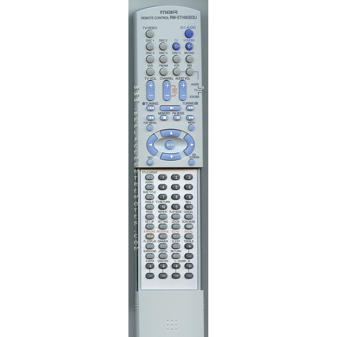 JVC RMSTHM303R Receiver Remote Control