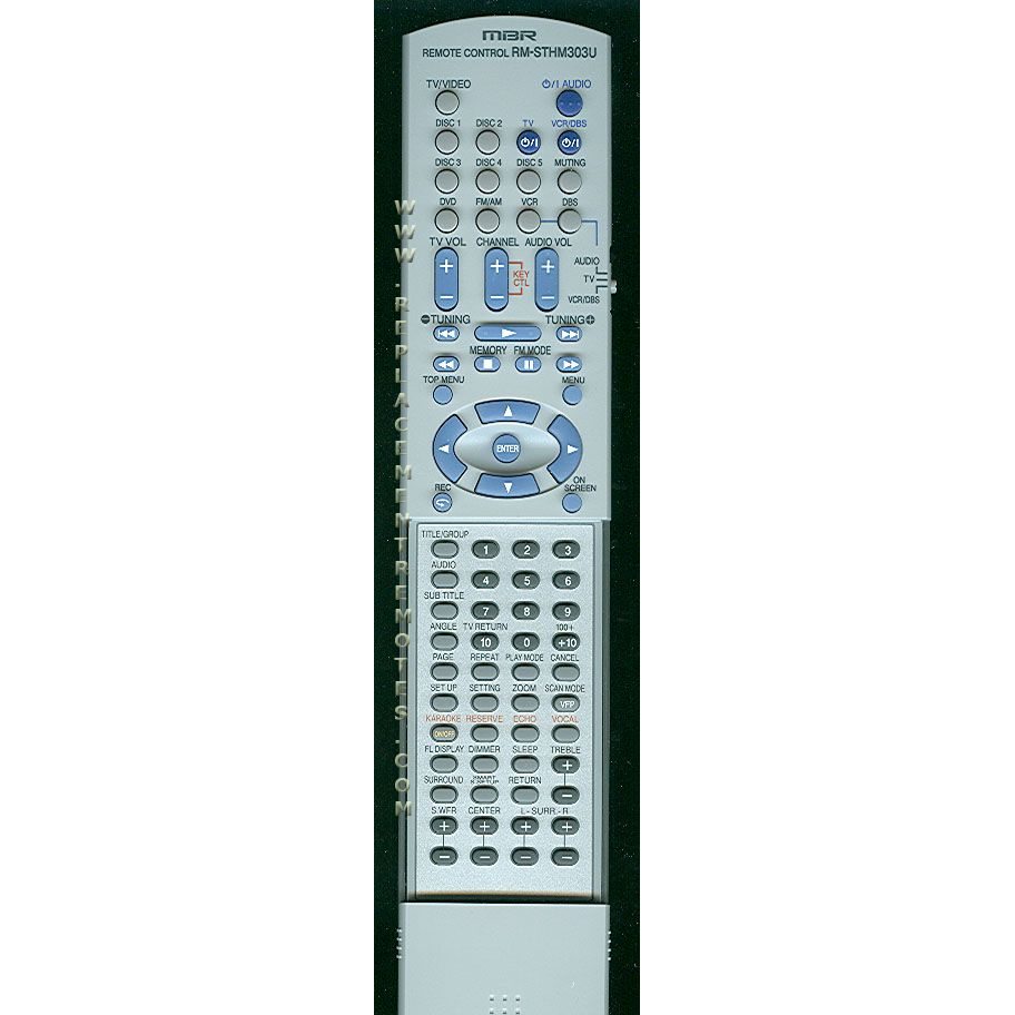 JVC RMSTHM303U Receiver Remote Control