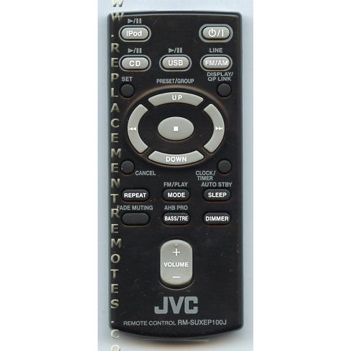 JVC RMSUXEP100J Audio Remote Control