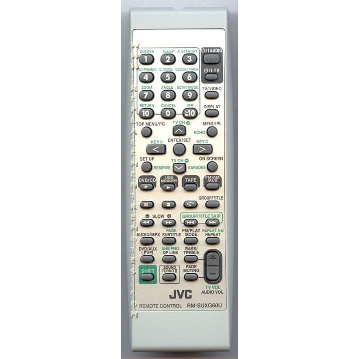 JVC RMSUXG60U Receiver Remote Control