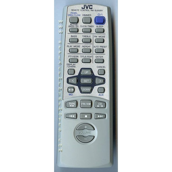 JVC RMSUXG6R Audio Remote Control