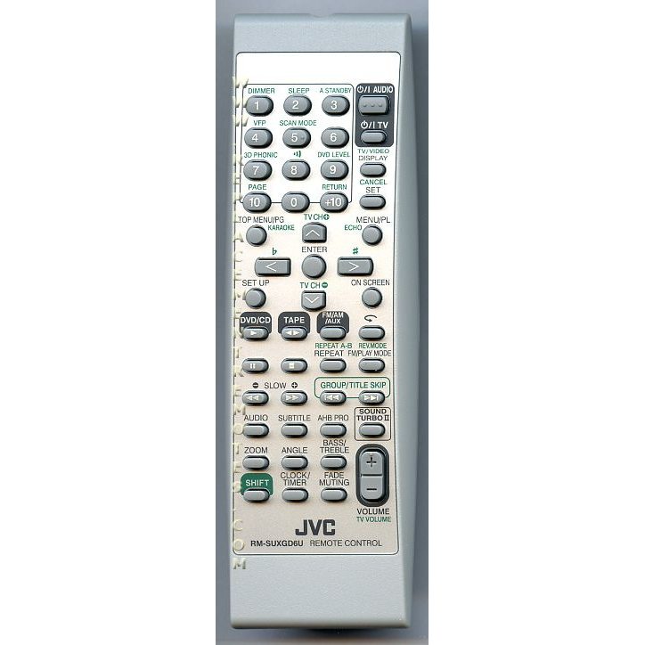 JVC RMSUXGD6U Audio Remote Control