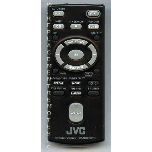 JVC RMSUXGP5R Audio Remote Control