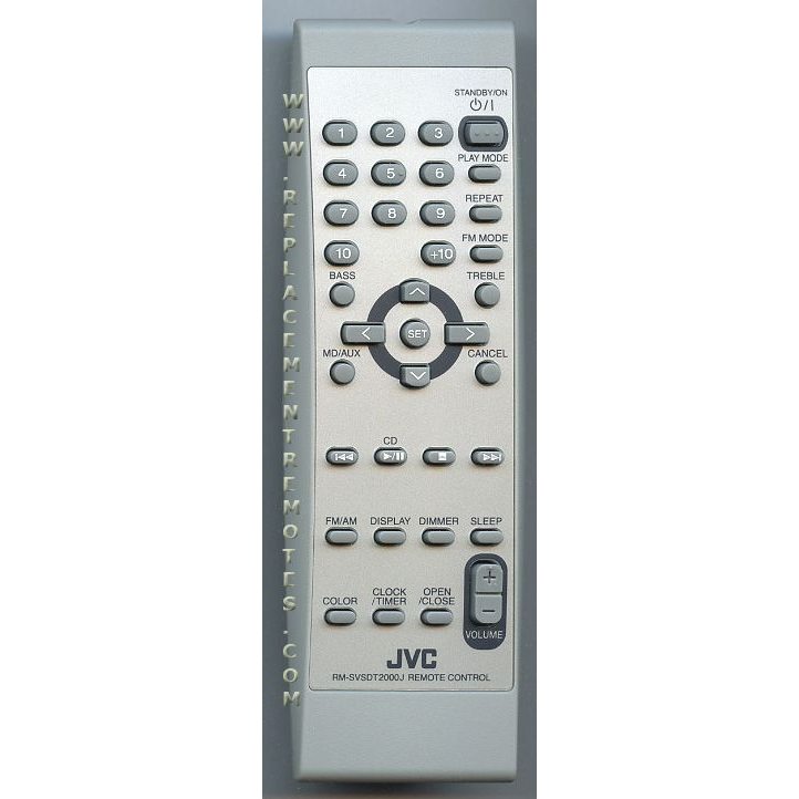 JVC RMSVSDT2000J Audio Remote Control