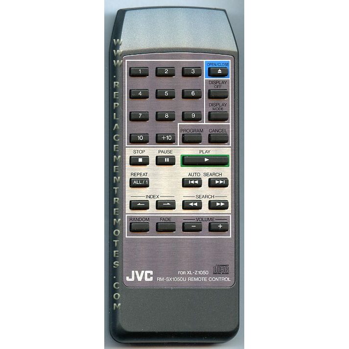 JVC RMSX1050U Audio Remote Control