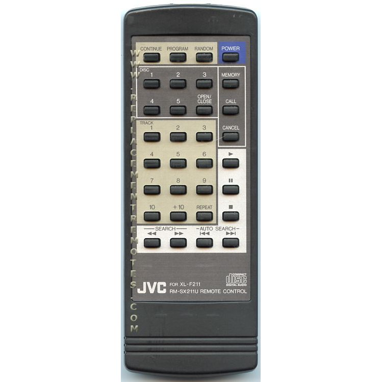 JVC RMSX211U CD Remote Control