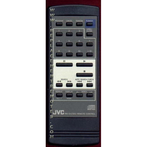 JVC RMSX230U Audio Remote Control