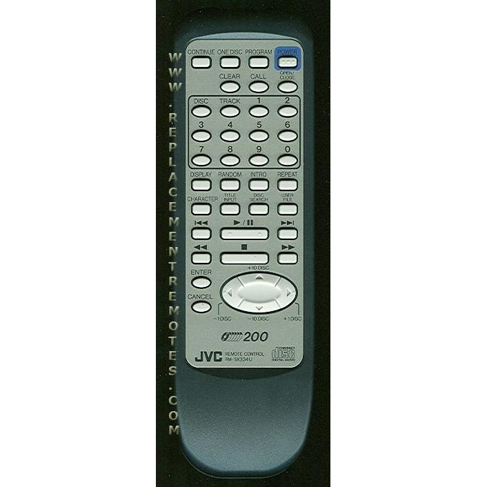 JVC RMSX334U Audio Remote Control