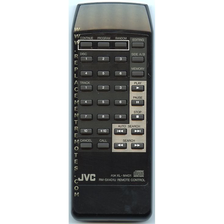 JVC RMSX401U CD Remote Control