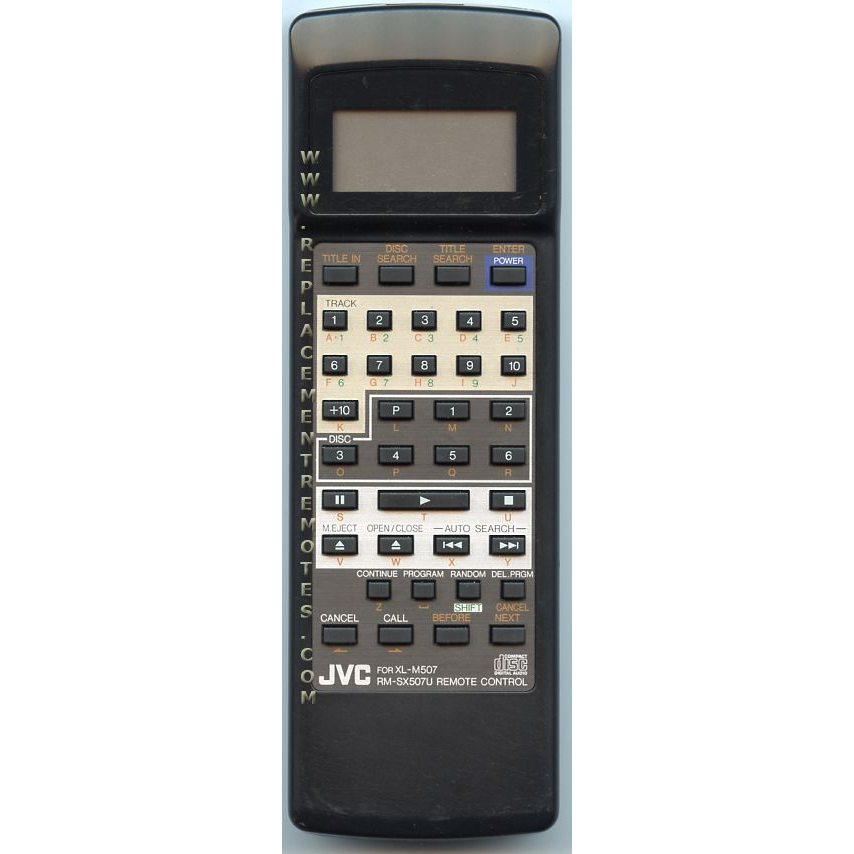 JVC RMSX507U CD Remote Control