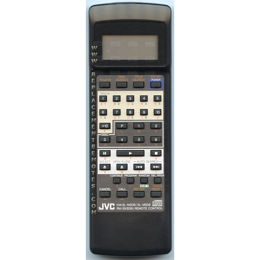 JVC RMSX509U CD Remote Control