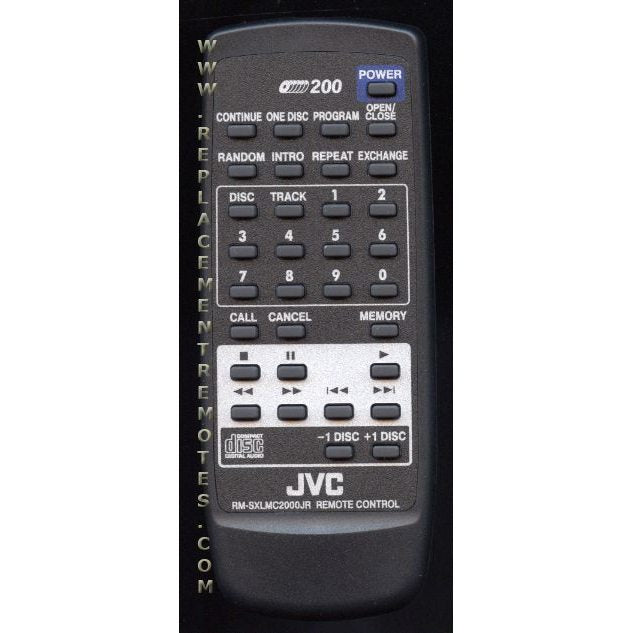 JVC RMSXLMC2000JR Audio Remote Control