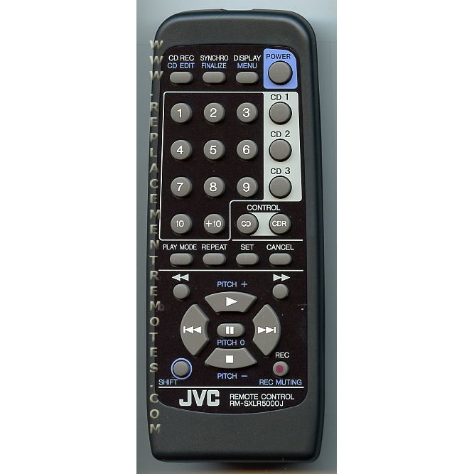 JVC RMSXLR5000E Audio Remote Control