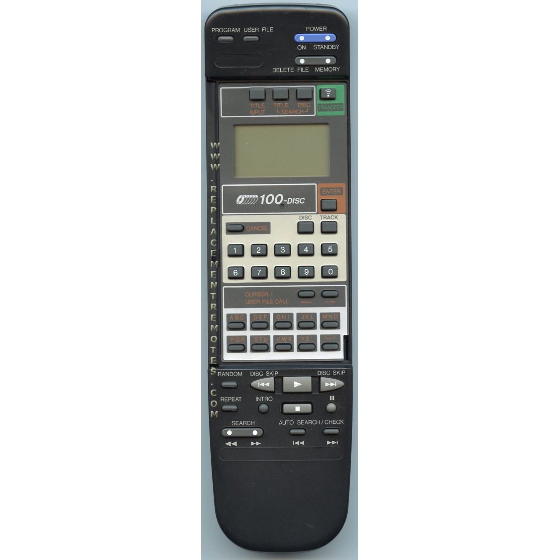 JVC RMSXMC100U CD Remote Control