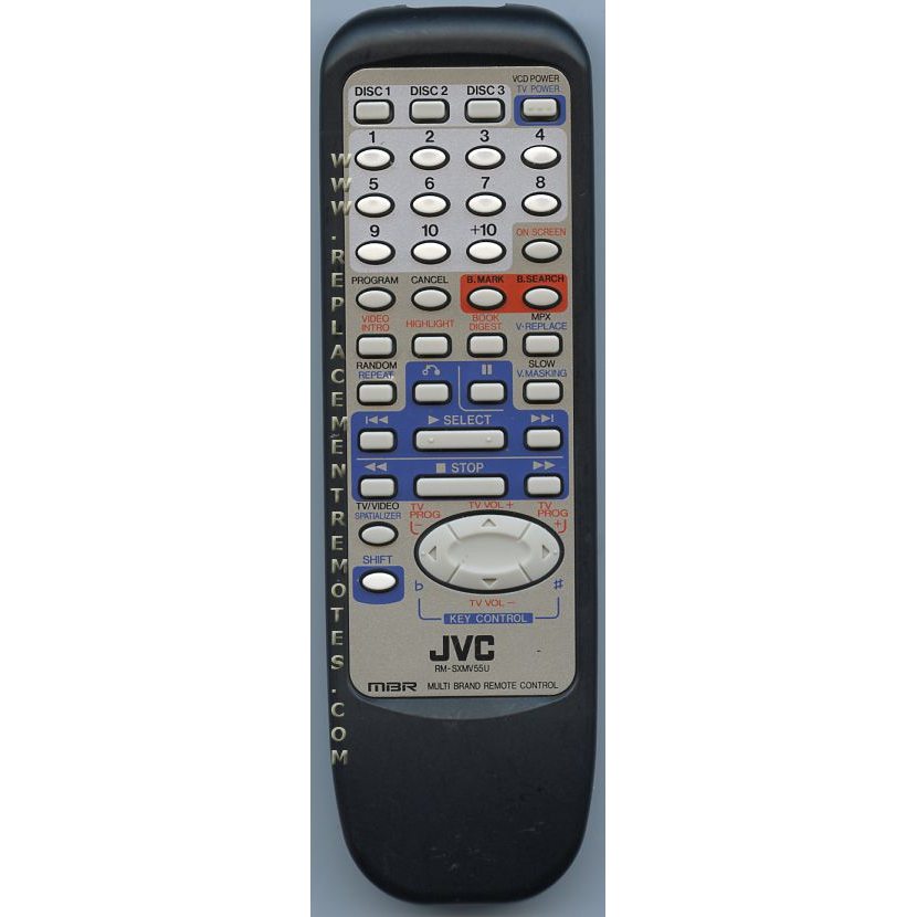 JVC RMSXMV55U Audio Remote Control