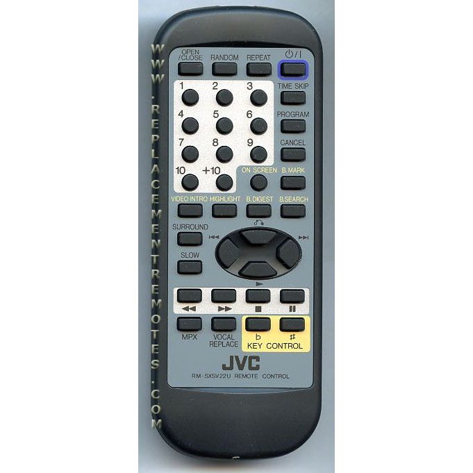 JVC RMSXSV22U Audio Remote Control