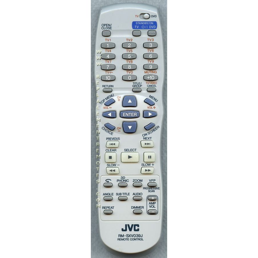 JVC RMSXV039J DVD Remote Control