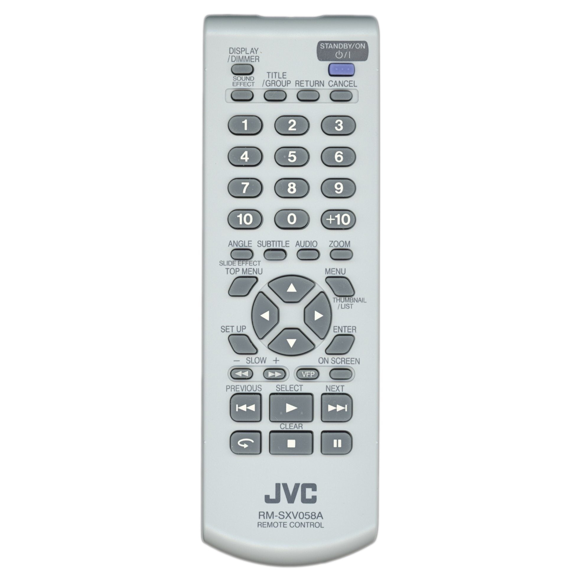 JVC RMSXV058A DVD Remote Control