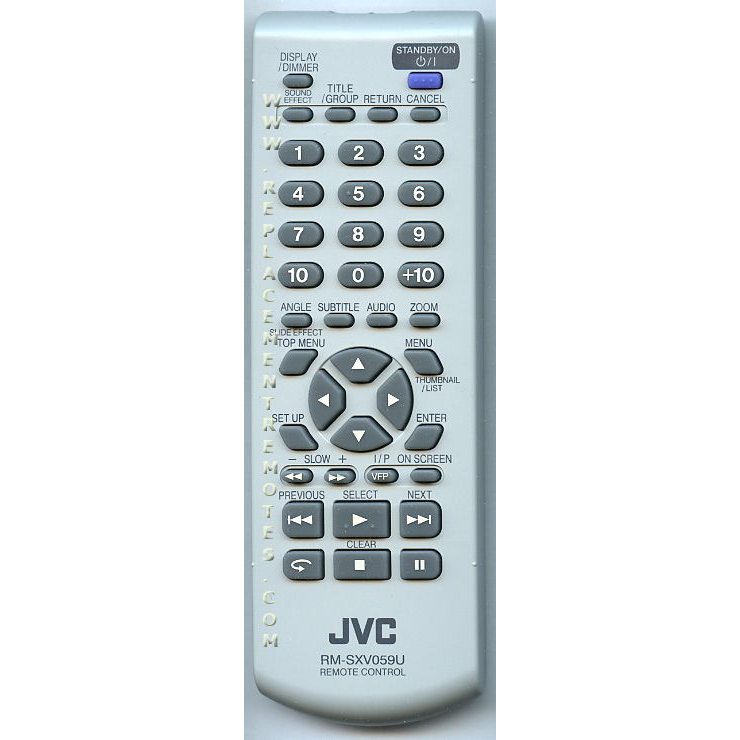 JVC RMSXV059U DVD Remote Control