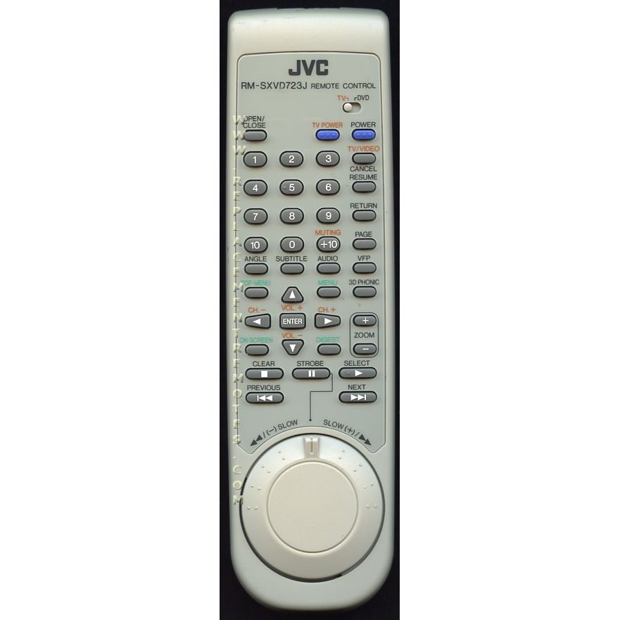 JVC RMSXVD723J DVD/VCR Remote Control