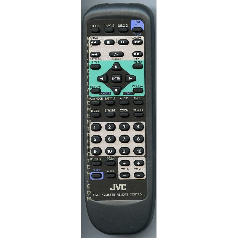 JVC RMSXVM555E Audio Remote Control