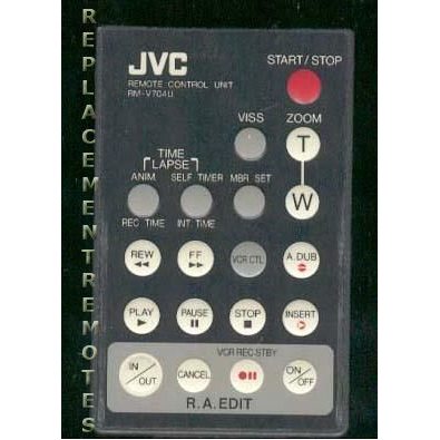 JVC RMV704U Video Camera Remote Control